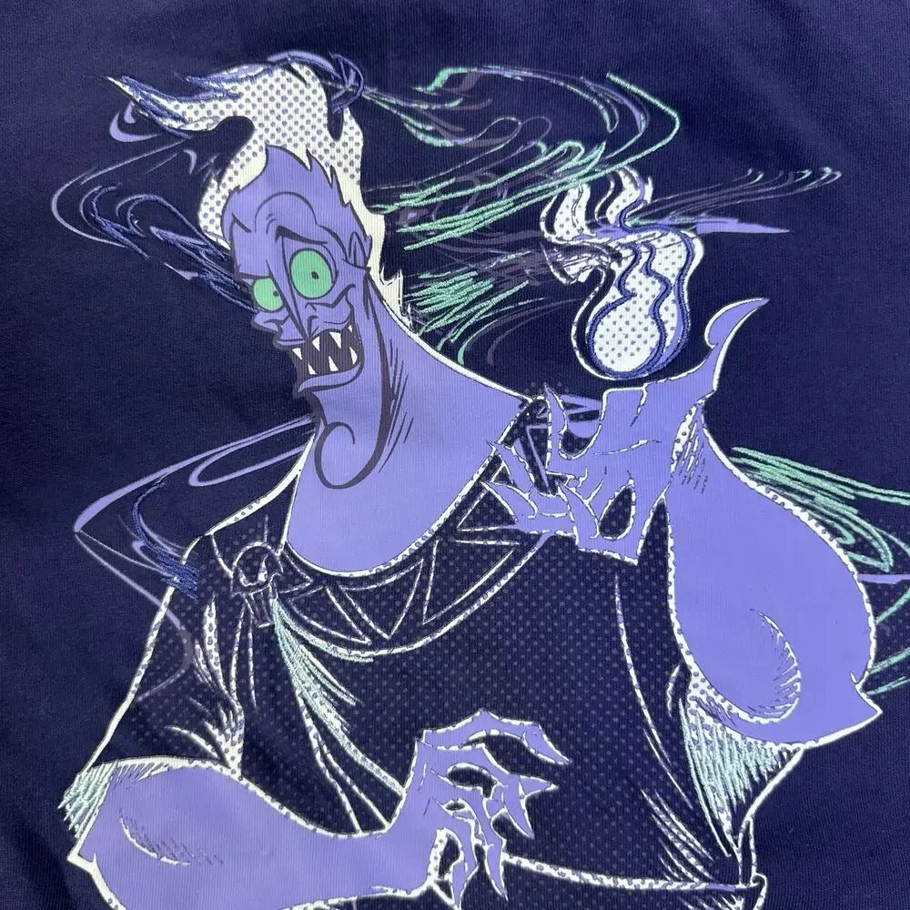Disney Parks Hades Blue Long Sleeve T-Shirt Adult Small Hercules Disneyland 2024